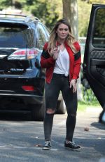 HILARY DUFF at Her Son