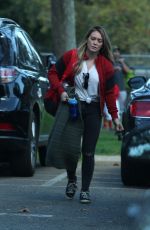 HILARY DUFF at Her Son