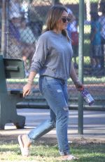 HILARY DUFF Grabbing a Gatorade in Studio City 11/18/2017
