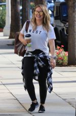 HILARY DUFF Heading to a Gym in Studio City 11/17/2017
