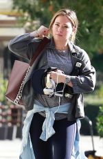 HILARY DUFF Heading to a Gym in Studio City 11/21/2017