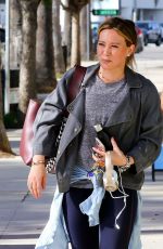 HILARY DUFF Heading to a Gym in Studio City 11/21/2017