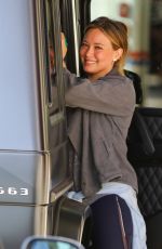 HILARY DUFF Heading to a Gym in Studio City 11/21/2017