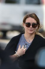 HILARY DUFF Leaves a Gym in Studio City 11/13/2017