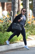 HILARY DUFF Leaves a Gym in Studio City 11/13/2017