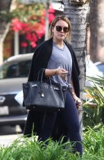 HILARY DUFF Leaves a Gym in Studio City 11/13/2017