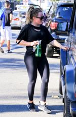 HILARY DUFF Leaves a Gym in Studio City 11/14/2017