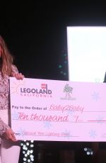 HILARY DUFF Lights Lego Christmas Tree at Legoland California Resort 11/27/2017
