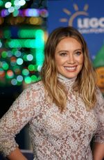 HILARY DUFF Lights Lego Christmas Tree at Legoland California Resort 11/27/2017