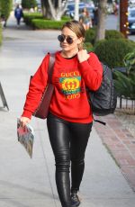 HILARY DUFF Out and About in West Hollywood 11/16/2017