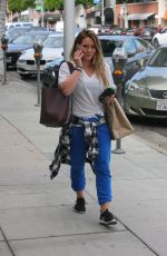 HILARY DUFF Out for Fresh Juice at Kreation in Hollywood 11/15/2017