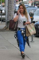 HILARY DUFF Out for Fresh Juice at Kreation in Hollywood 11/15/2017