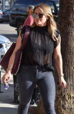 HILARY DUFF Out for Lunch in Studio City 11/17/2017