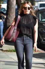 HILARY DUFF Out for Lunch in Studio City 11/17/2017