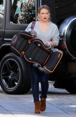 HILARY DUFF Out in Los Angeles 11/20/2017