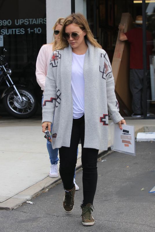 HILARY DUFF Out Shopping in Studio City 11/03/2017