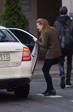 HOLLAND RODEN Leaves Her Hotel in Warsaw 11/25/2017