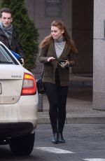 HOLLAND RODEN Leaves Her Hotel in Warsaw 11/25/2017