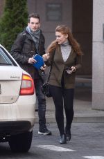 HOLLAND RODEN Leaves Her Hotel in Warsaw 11/25/2017