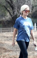 HOLLY MADISON Out Hiking at Old LA Zoo in Los Angeles 11/03/2017