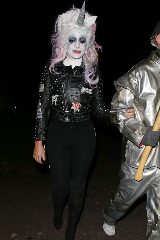 HOLLY WILLOGHBY at Jonathan Ross’s Halloween Party in London 10/31/2017