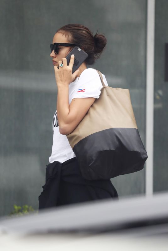 IRINA SHAYK Arrives at a Gym in Los Angeles 10/30/2017