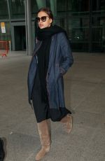 IRINA SHAYK at Heathrow Airport in London 11/03/2017