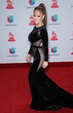 JACKIE GUERRIDO at Latin Grammy Awards 2017 in Las Vegas 11/16/2017