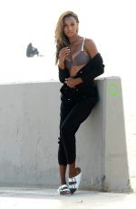 JASMINE TOOKES on the Set of a Victoria