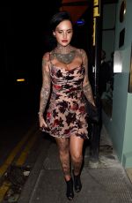 JEMMA LUCY and YAZMIN OUKHELLOU Leaves San Carlo Restaurant in Manchester 11/12/2017