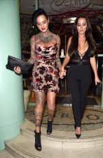 JEMMA LUCY and YAZMIN OUKHELLOU Leaves San Carlo Restaurant in Manchester 11/12/2017