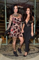 JEMMA LUCY and YAZMIN OUKHELLOU Leaves San Carlo Restaurant in Manchester 11/12/2017