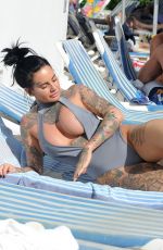 JEMMA LUCY in Swimsuit at a Pool in Lanzarote 11/15/2017