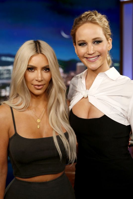 JENNIFER LAWRENCE and KIM KARDASHIAN at Guest Hosting Jimmy Kimmel Live in Los Angeles 11/02/2017