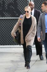 JENNIFER LAWRENCE Leaves Jimmy Kimmel Live in Los Angeles 11/02/2017