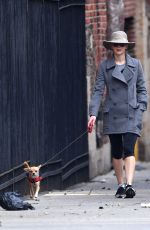 JENNIFER LAWRENCE Walks Her Dog Out in New York 11/22/2017