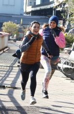 JENNIFER LOPEZ and VANESSA HUDGENS on the Set of Second Act in New York 11/27/2017