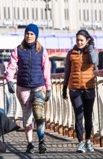 JENNIFER LOPEZ and VANESSA HUDGENS on the Set of Second Act in New York 11/27/2017