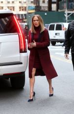 JENNIFER LOPEZ Arrives on the Set of Second Act in New York 11/20/2017