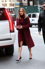 JENNIFER LOPEZ Arrives on the Set of Second Act in New York 11/20/2017