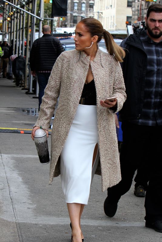 JENNIFER LOPEZ on the Set of Second Act in New York 10/30/2017
