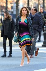JENNIFER LOPEZ on the Set of Second Act in New York 11/28/2017