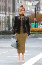 JENNIFER LOPEZ on the Set of Second Act in New York 11/28/2017