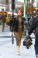 JENNIFER LOPEZ on the Set of Second Act in New York 11/28/2017