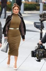 JENNIFER LOPEZ on the Set of Second Act in New York 11/28/2017