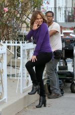 JENNIFER LOPEZ on the Set of Second Act in Queens in New York 11/03/2017