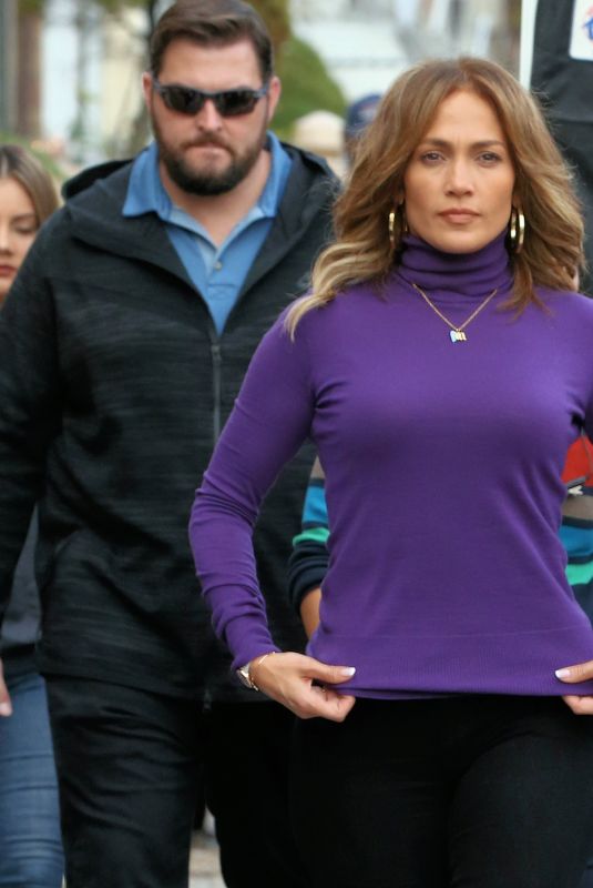 JENNIFER LOPEZ on the Set of Second Act in Queens in New York 11/03/2017