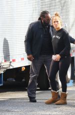 JENNIFER LOPEZ on the Set of Shades of Blue in New York 11/03/2017