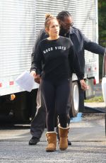 JENNIFER LOPEZ on the Set of Shades of Blue in New York 11/03/2017
