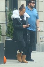 JENNIFER LOPEZ on the Set of Shades of Blue in New York 11/03/2017